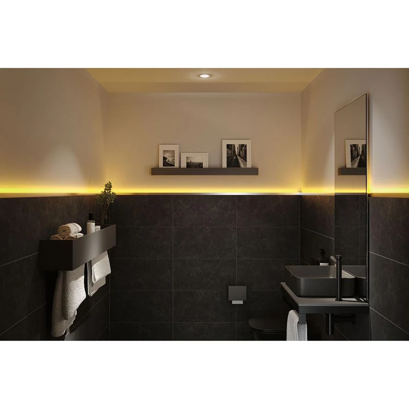 LumiTiles LED Strip Einbauprofil Top 1m Alu-Matt