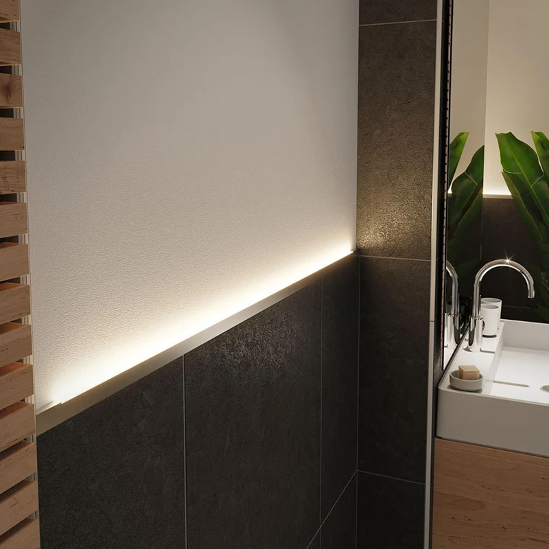 LumiTiles LED Strip Einbauprofil Top 1m Alu-Matt