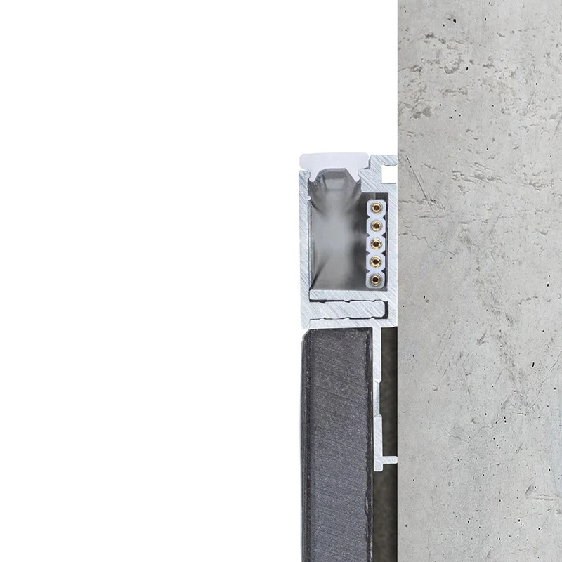 LumiTiles LED Strip Einbauprofil Top 1m Alu-Matt