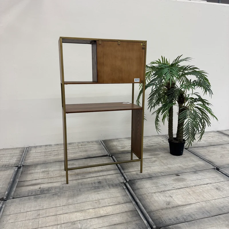 Mace Design Eiche Massivholz Schreibtisch Sekretär Golden Tisch
