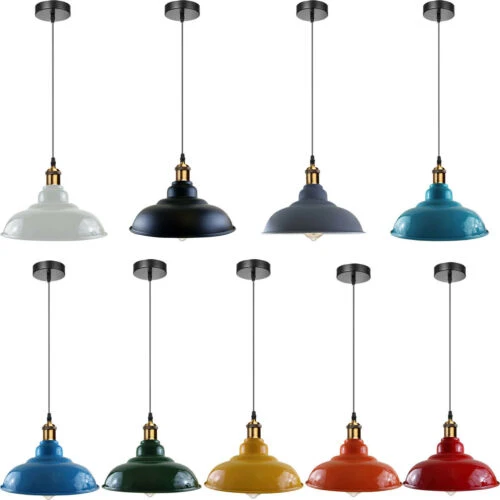 Buntes Pendelleuchten-Set mehrere Stile im Industrie Design 2m ~2806