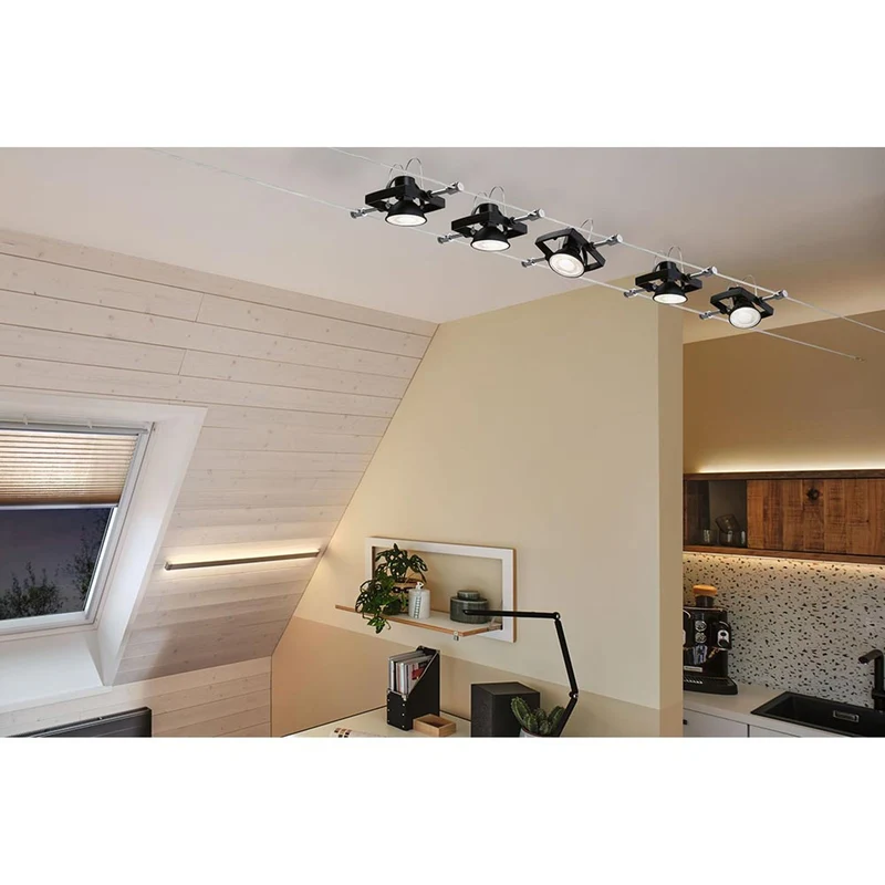 GU5,3 LED 6,5W Reflektor Dimmbar 2700K Schwarz-Matt