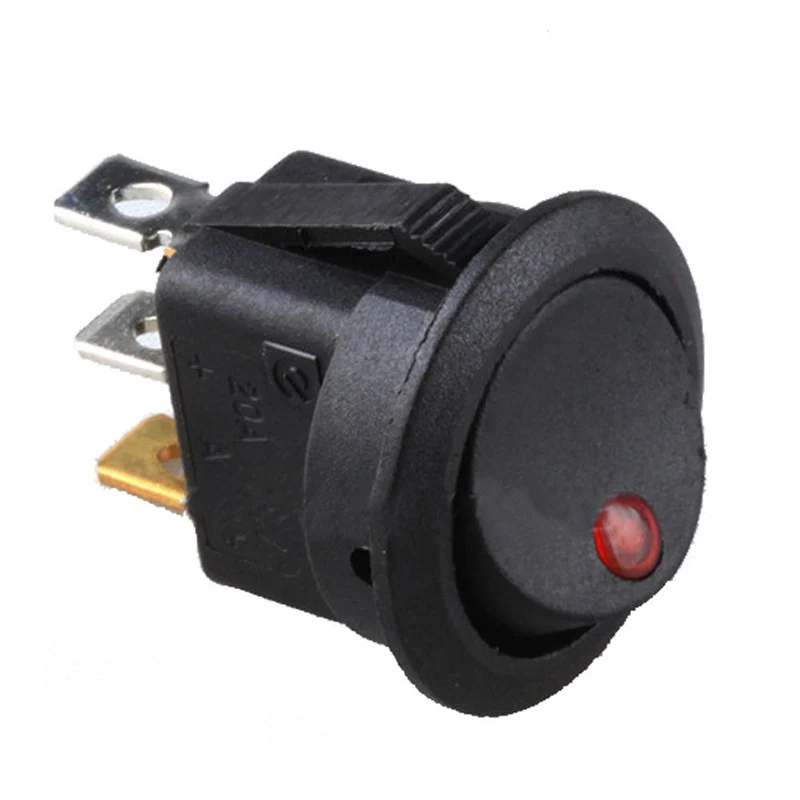 Runder Wippschalter mit LED