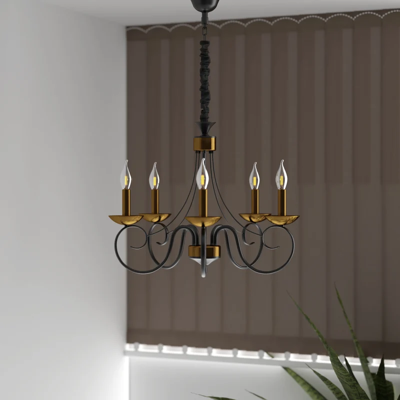 Kronleuchter modern schwarz/gold-pendelleuchte esstisch~2907