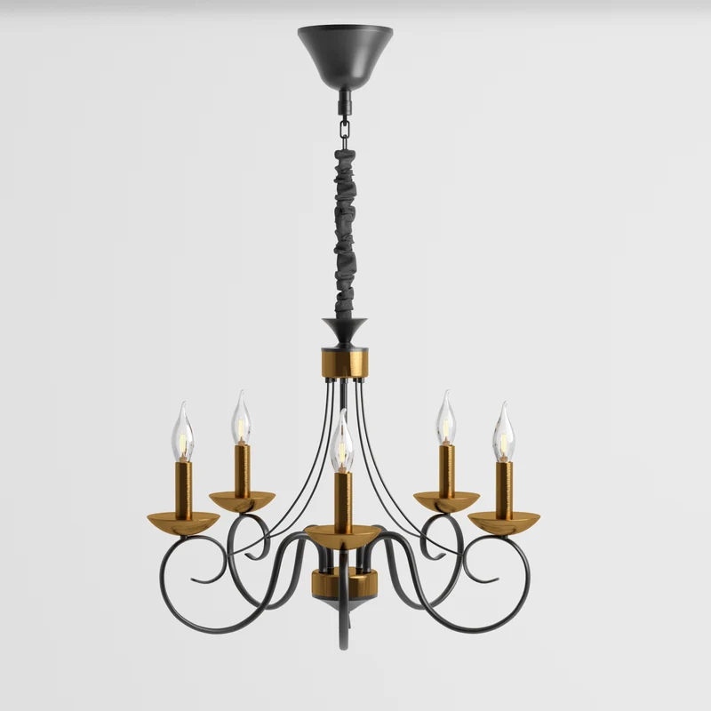 Kronleuchter modern schwarz/gold-pendelleuchte esstisch~2907