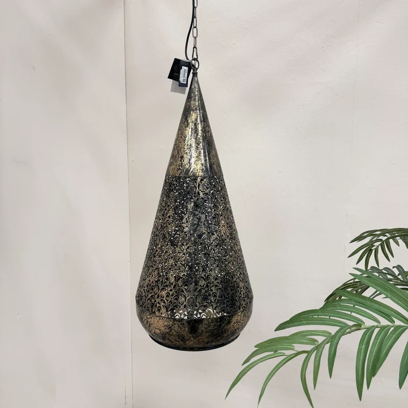 PTMD Moxie Lampe gold Metall Pendelleuchte Deckenlampe