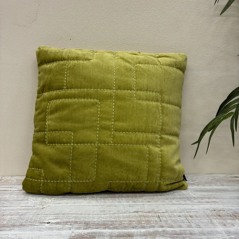 Unique Living Nika Kissen grün Stoff 45x45 Kissen Neuware