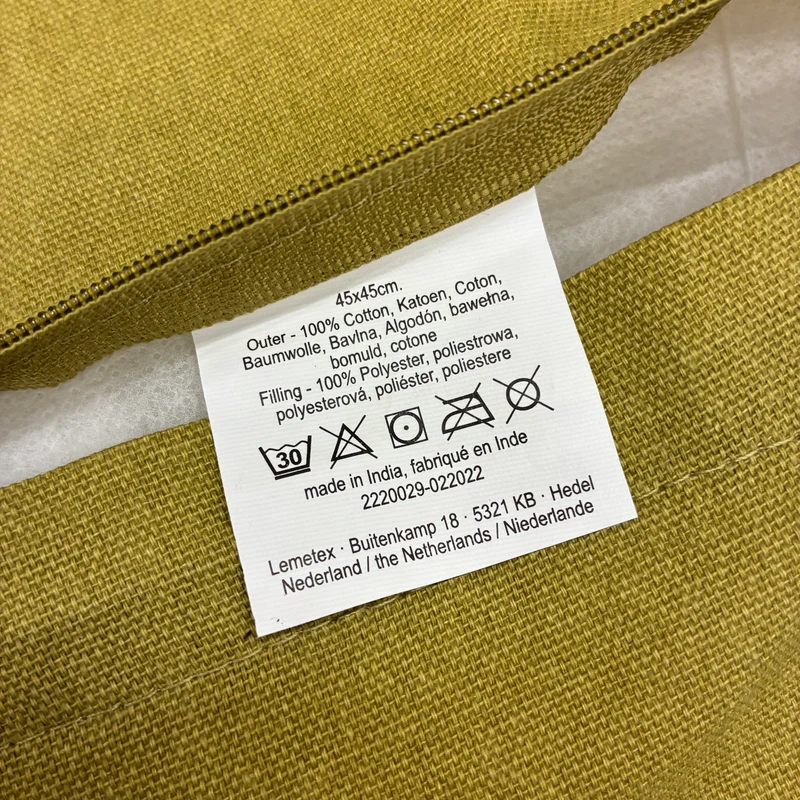 Unique Living Nika Kissen grün Stoff 45x45 Kissen Neuware