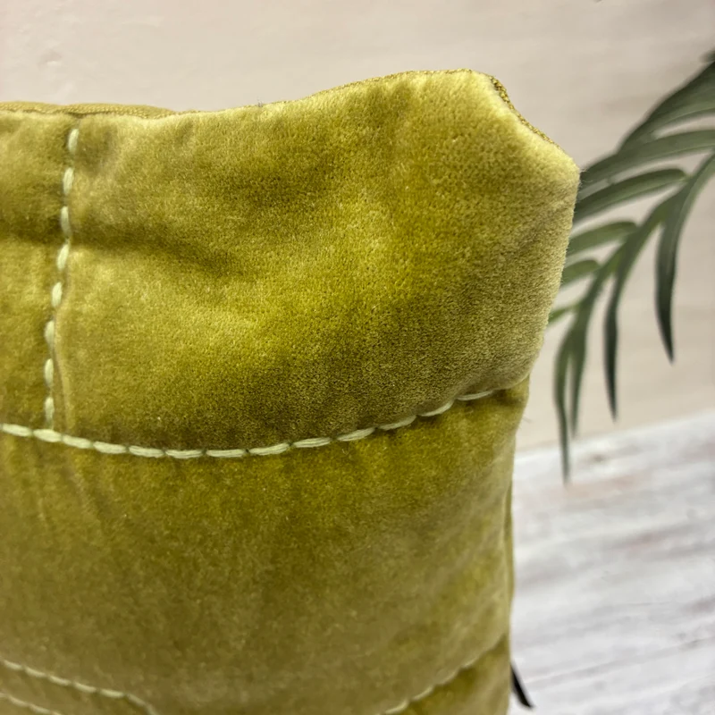Unique Living Nika Kissen grün Stoff 45x45 Kissen Neuware