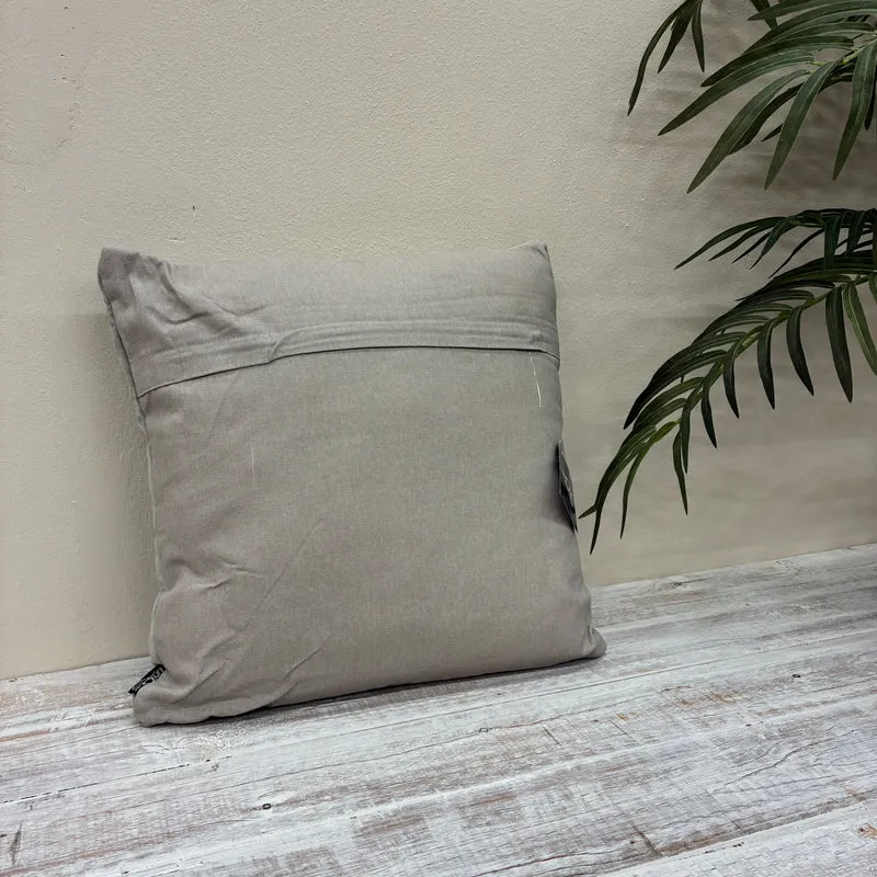 Unique Living Nika Kissen grau Stoff 45x45 Kissen Neuware