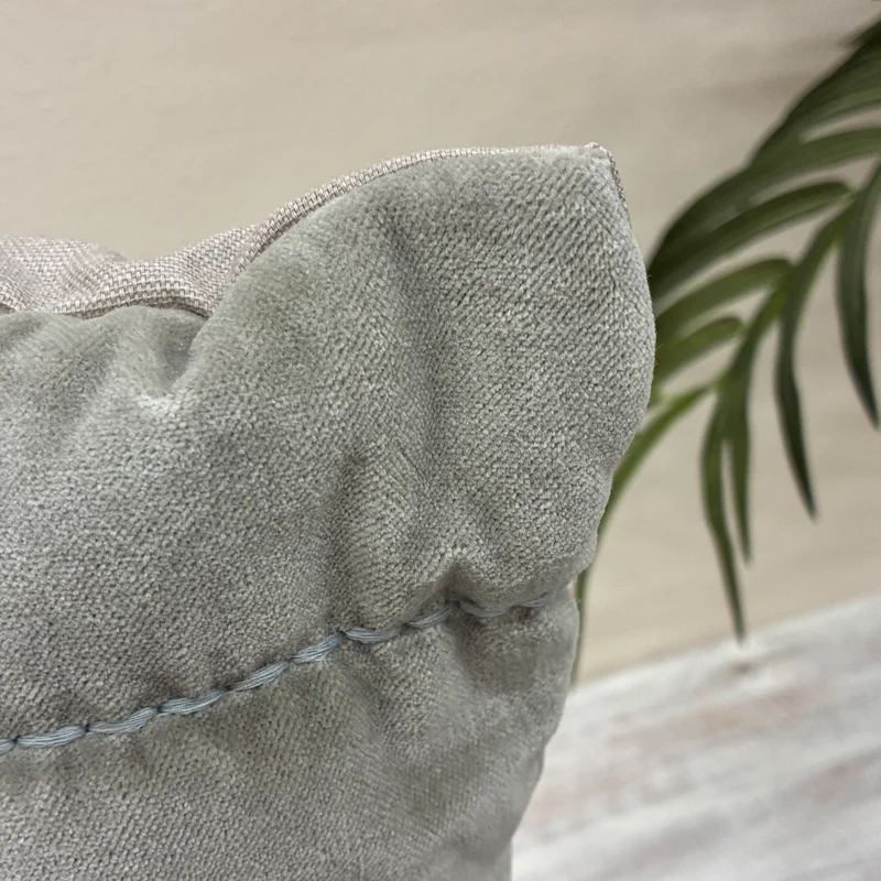 Unique Living Nika Kissen grau Stoff 45x45 Kissen Neuware