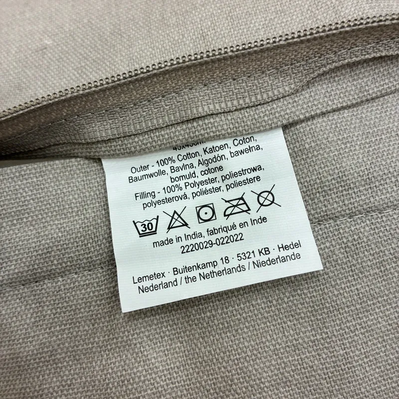 Unique Living Nika Kissen grau Stoff 45x45 Kissen Neuware
