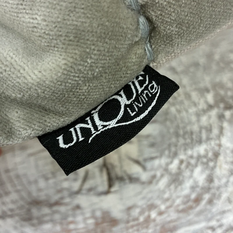 Unique Living Nika Kissen grau Stoff 45x45 Kissen Neuware