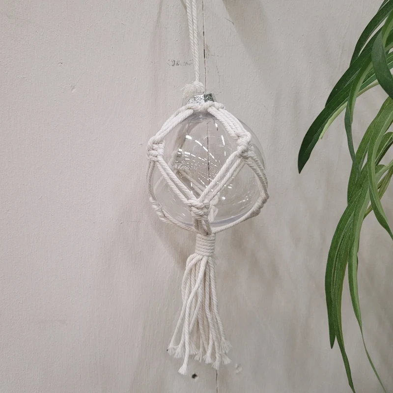 Makramee Anhänger Glas Boho Dekoration