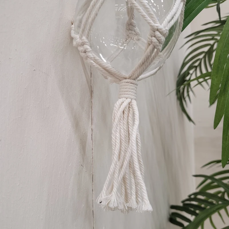 Makramee Anhänger Glas Boho Dekoration