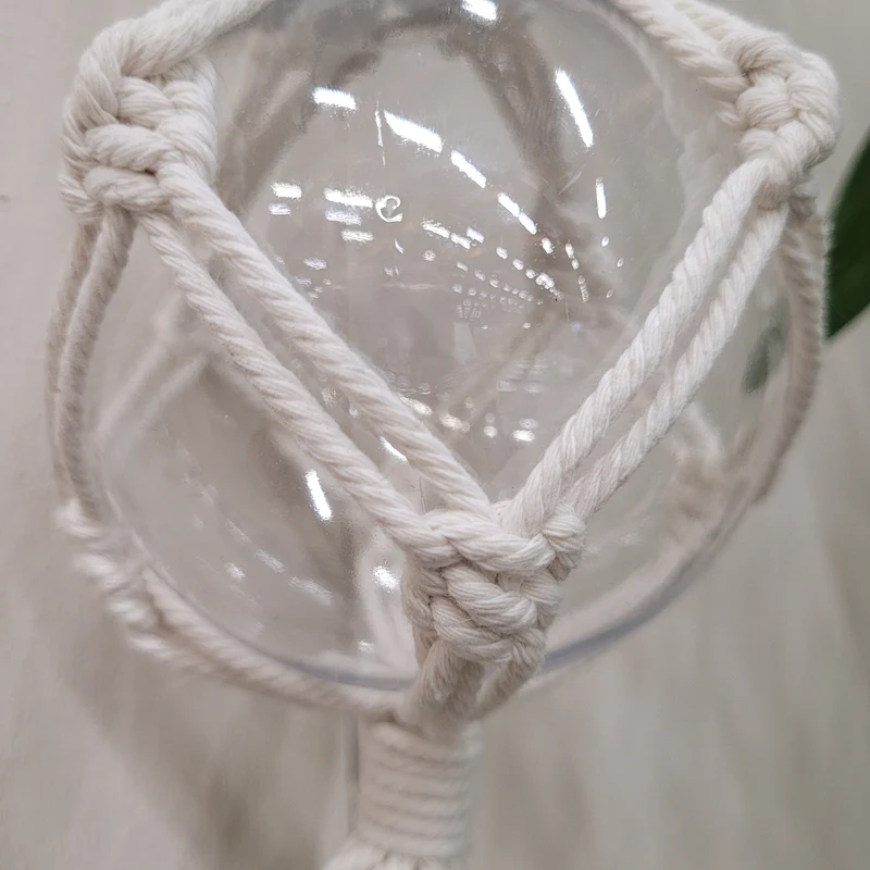 Makramee Anhänger Glas Boho Dekoration