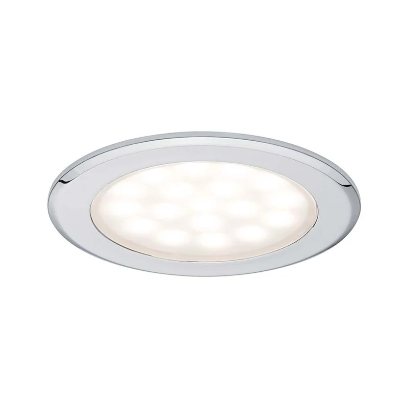 Möbel EBL Set rund LED 2x2,5W 6VA 12V 3000K Chrom Alu