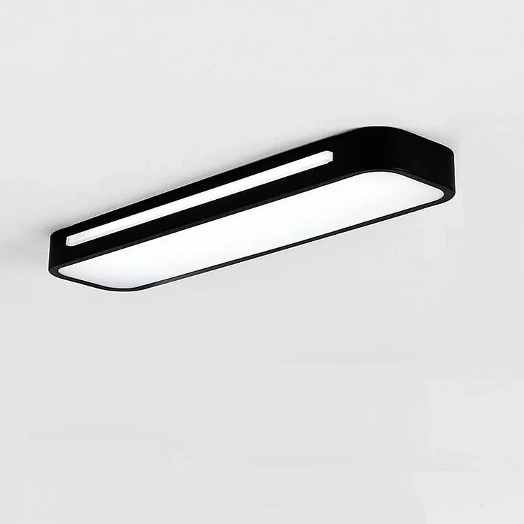 Strakke LED Plafondlamp Minimalistisch Design IJzer Acryl Moderne Verlichting Hal Woonkamer Eetkamer Slaapkamer | Sansoti