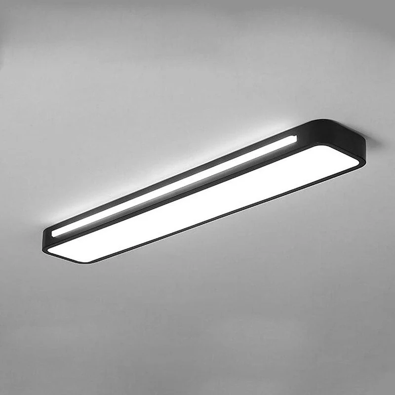 Strakke LED Plafondlamp Minimalistisch Design IJzer Acryl Moderne Verlichting Hal Woonkamer Eetkamer Slaapkamer | Sansoti