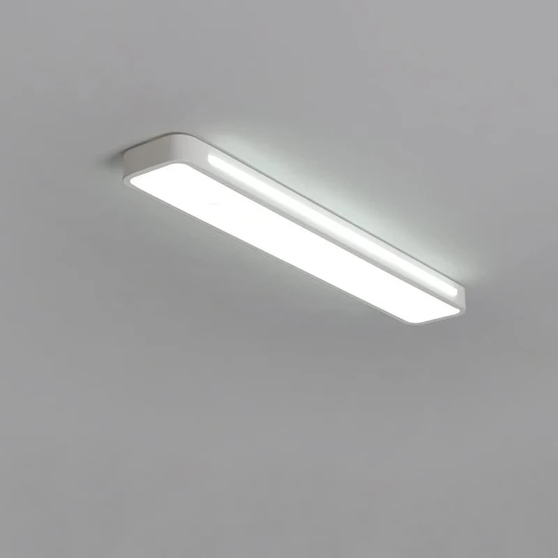 Strakke LED Plafondlamp Minimalistisch Design IJzer Acryl Moderne Verlichting Hal Woonkamer Eetkamer Slaapkamer | Sansoti