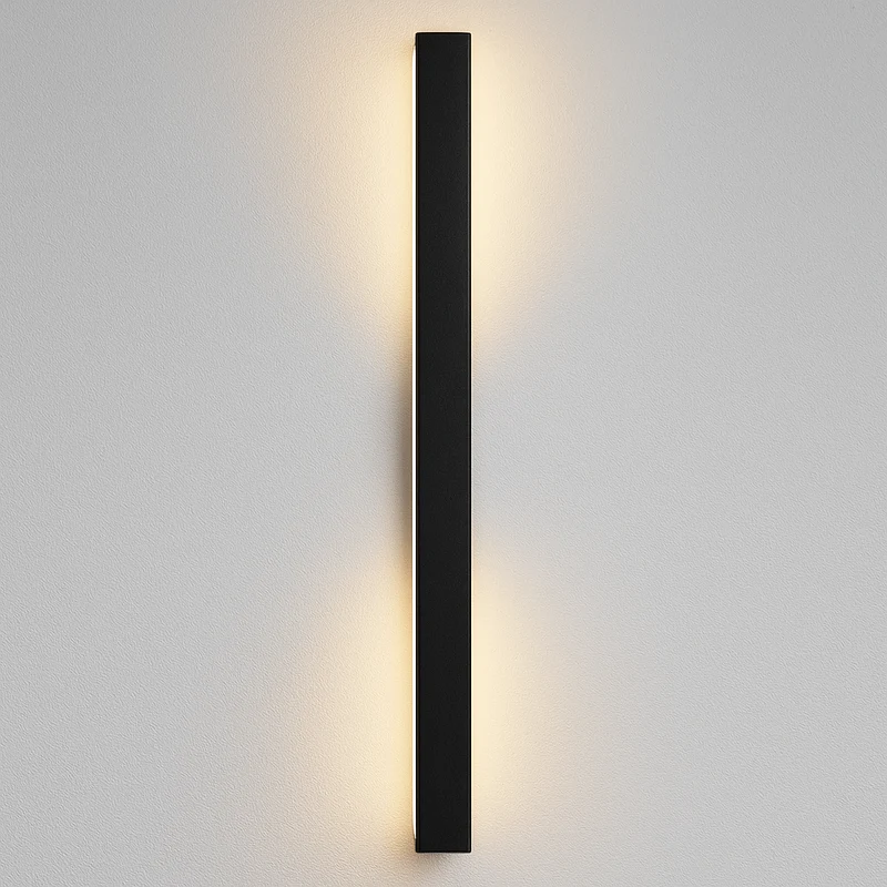 LED Buitenwandlamp IP65 Waterdicht Minimalistisch Zwart Wit Sfeervol Trapverlichting Gevelarm 60-200cm | Sansoti