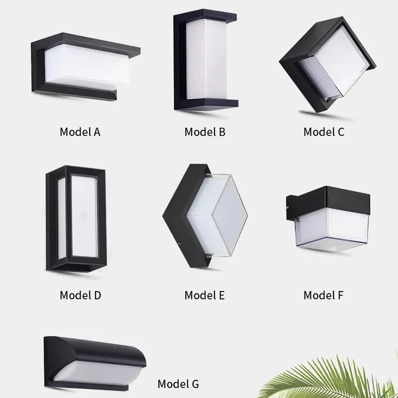 Buitenlamp LED Wandverlichting Bewegingssensor Mat Zwart Modern Waterdicht voor Tuin Terras Voordeur | Sansoti