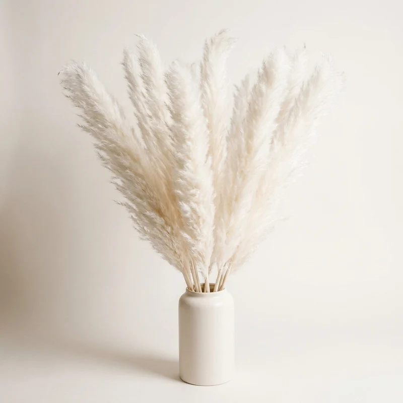 Decoratieve Pampasgrassen 65cm – Kunstdecoratie Boho Stijl voor Vaas Interieur Woonkamer Scandinavisch | Sansoti