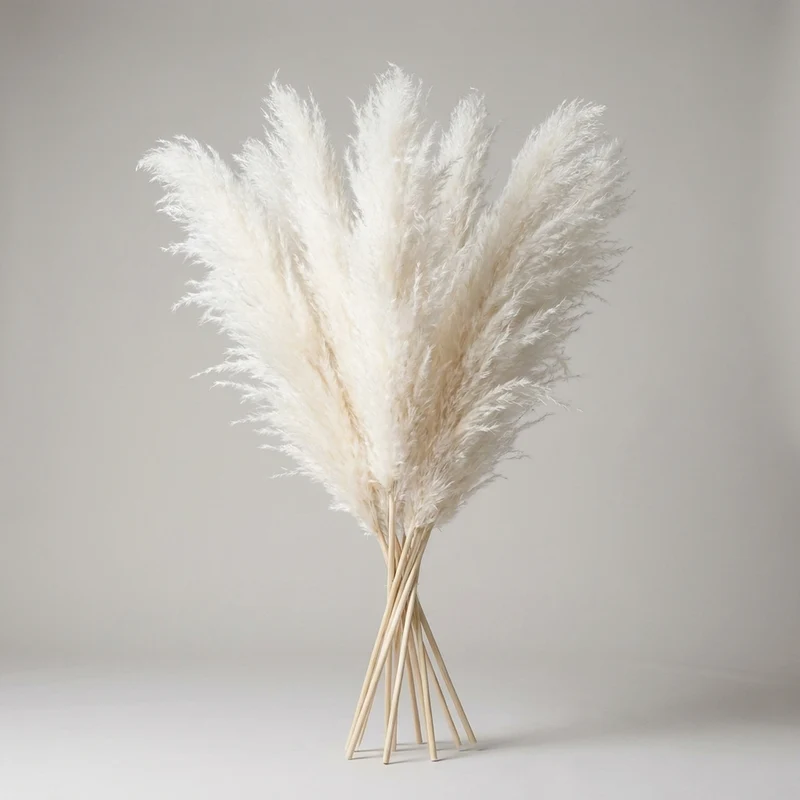 Decoratieve Pampasgrassen 65cm – Kunstdecoratie Boho Stijl voor Vaas Interieur Woonkamer Scandinavisch | Sansoti