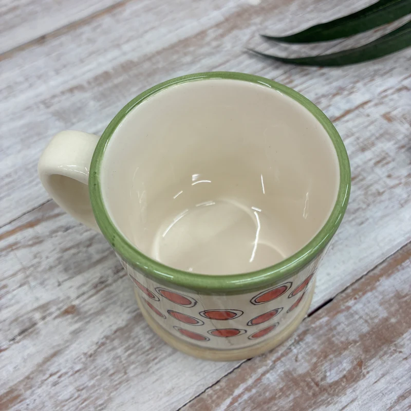 Jet Seasons Tasse 160ml Creme Rot Gepunktet Keramik