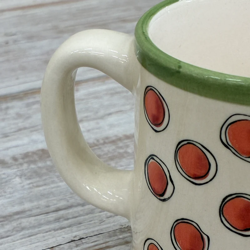 Jet Seasons Tasse 160ml Creme Rot Gepunktet Keramik