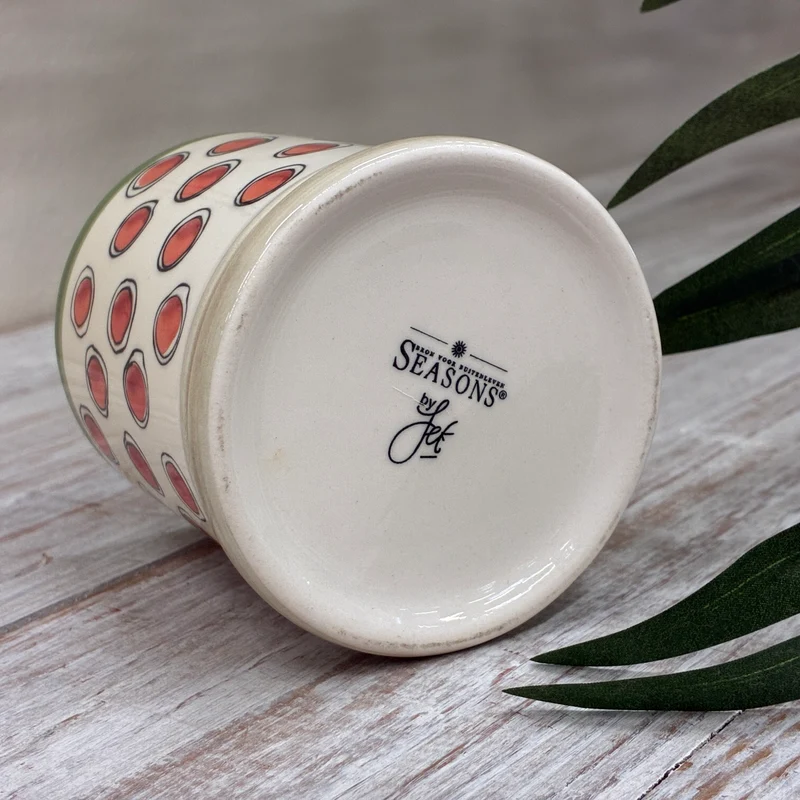 Jet Seasons Tasse 160ml Creme Rot Gepunktet Keramik