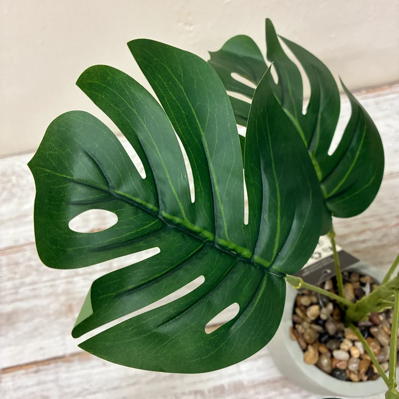 Kunstpflanze Grün Deko Pflanze Topf Kunstblume Monstera