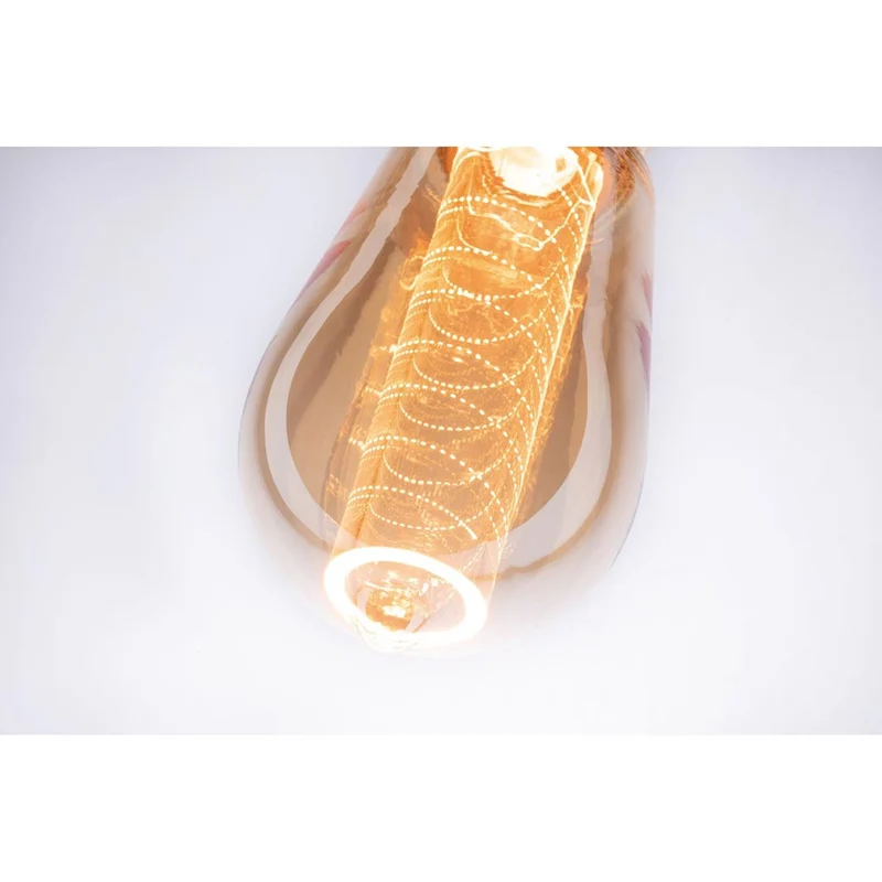 E27 3,6W LED Kolben Spiralmuster 1800K Dimmbar Gold