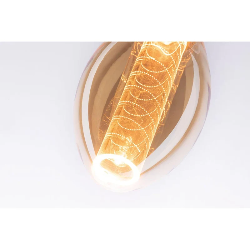 E27 3,6W LED Birne Spiralmuster 1800K Dimmbar, Gold