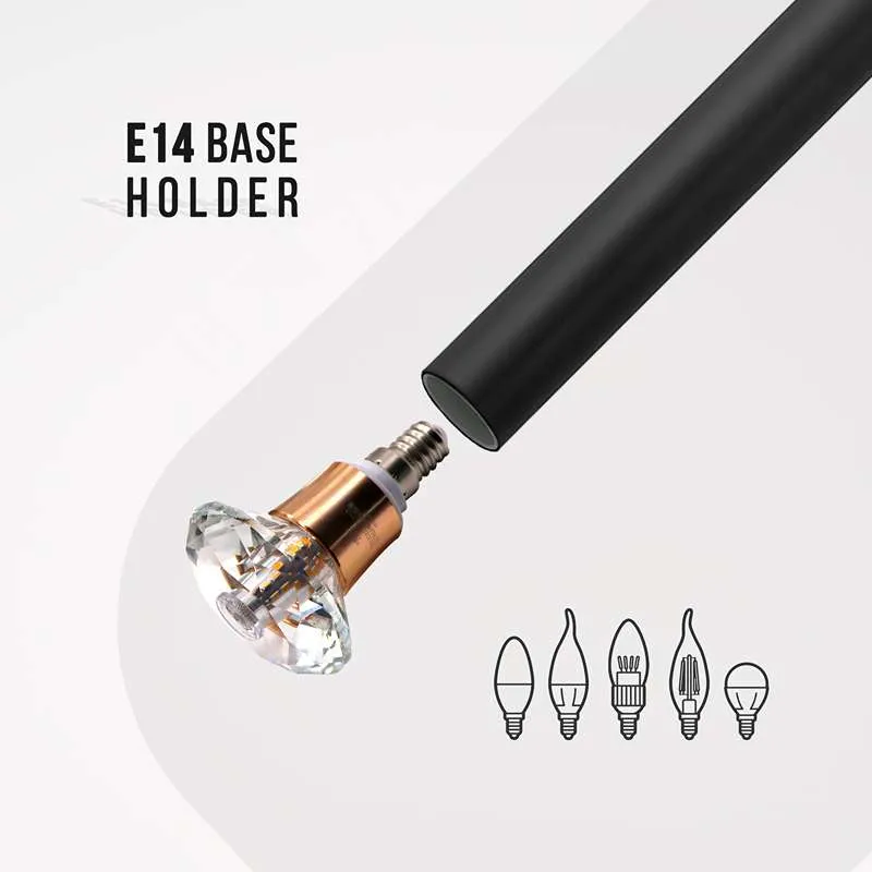 Moderne Zylindrische Pendelleuchte Schwarz Hängelampe~2631