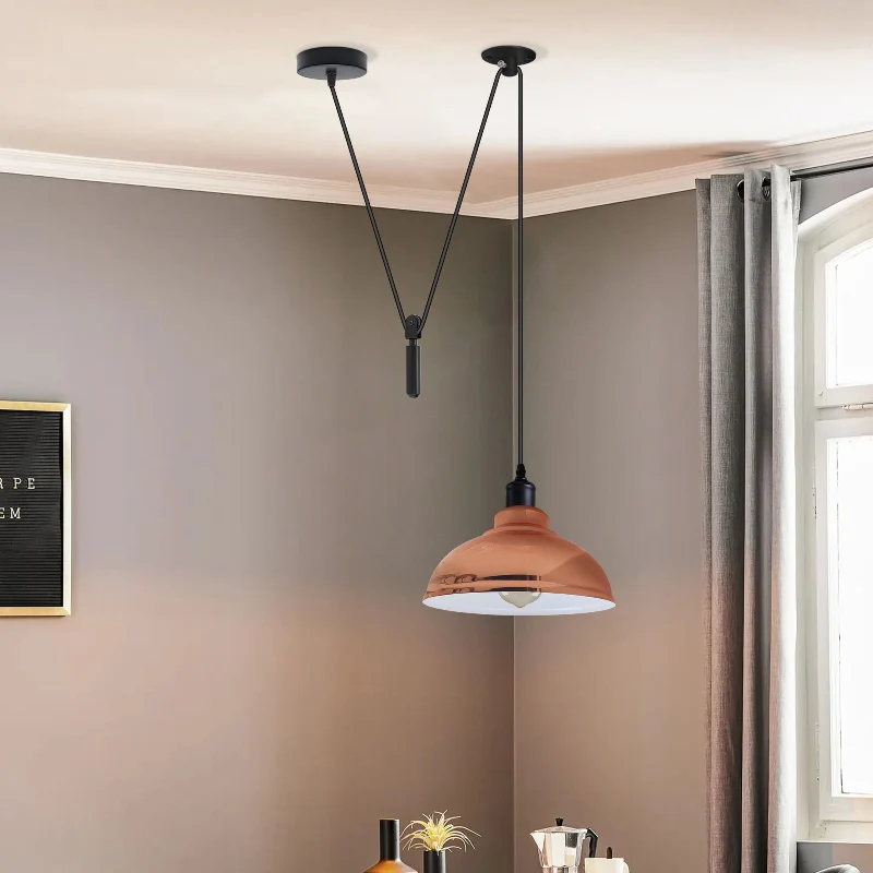 Industrial Pendelleuchte – Höhenverstellbar mit Seilzug, 29cm ~2850