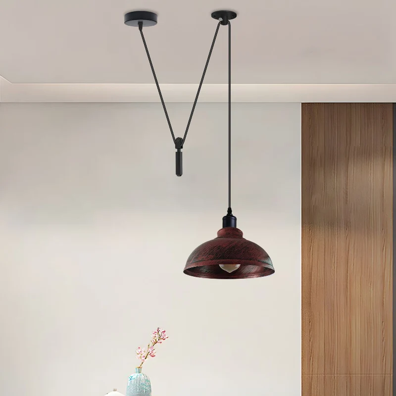 Industrial Pendelleuchte – Höhenverstellbar mit Seilzug, 29cm ~2850