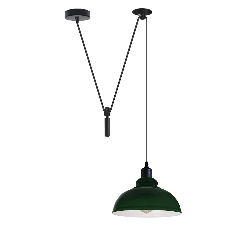 Industrial Pendelleuchte – Höhenverstellbar mit Seilzug, 29cm ~2850