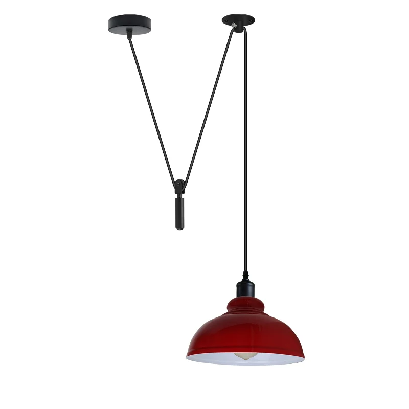 Industrial Pendelleuchte – Höhenverstellbar mit Seilzug, 29cm ~2850