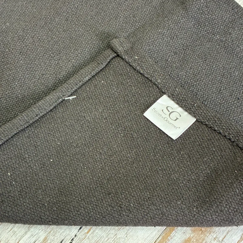 Platzdeckchen Baumwolle Grau 45x30 Neuware Deko Textilien