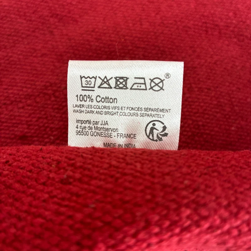 Platzdeckchen Baumwolle rot 45x30 Neuware Deko Textilien