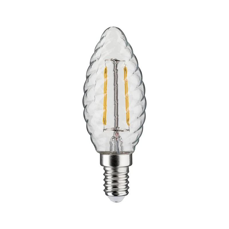 E14 2,6W Vintage LED Kerze gedrehtes Glas 2700K Klar