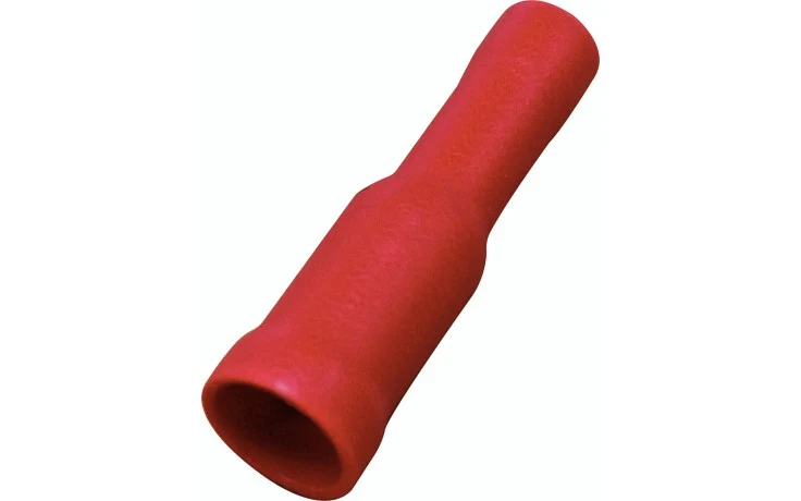 Red Bullet-Buchsen-Crimpanschluss 4.0 mm / 100 Stück