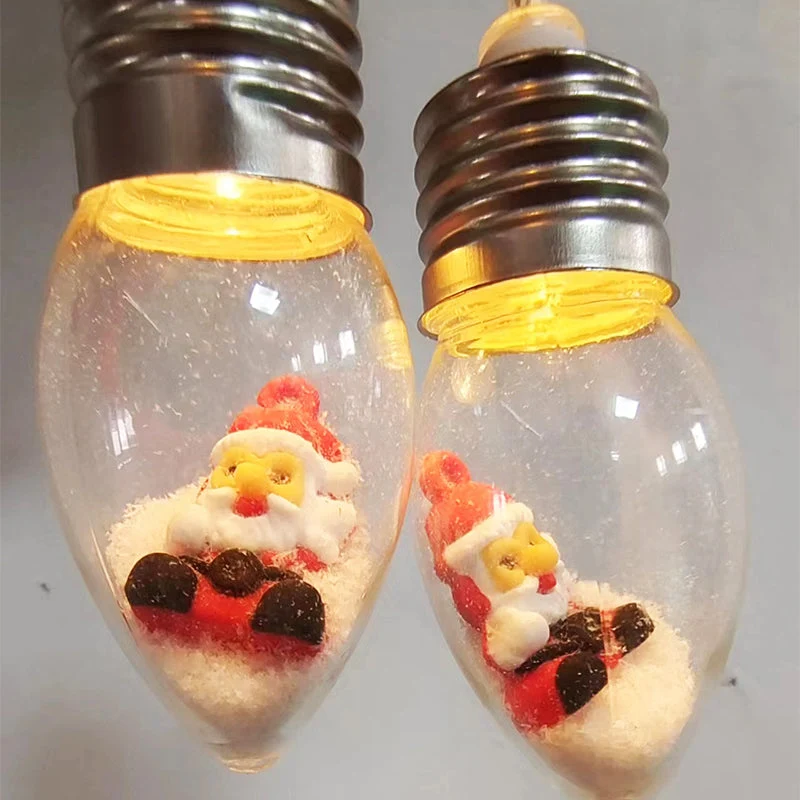 LED Lichtslingers met Kerstfiguren 10 Lampjes USB Aansluiting Feestverlichting Sfeervolle Decoratieve Lichtjes Binnen | Sansoti