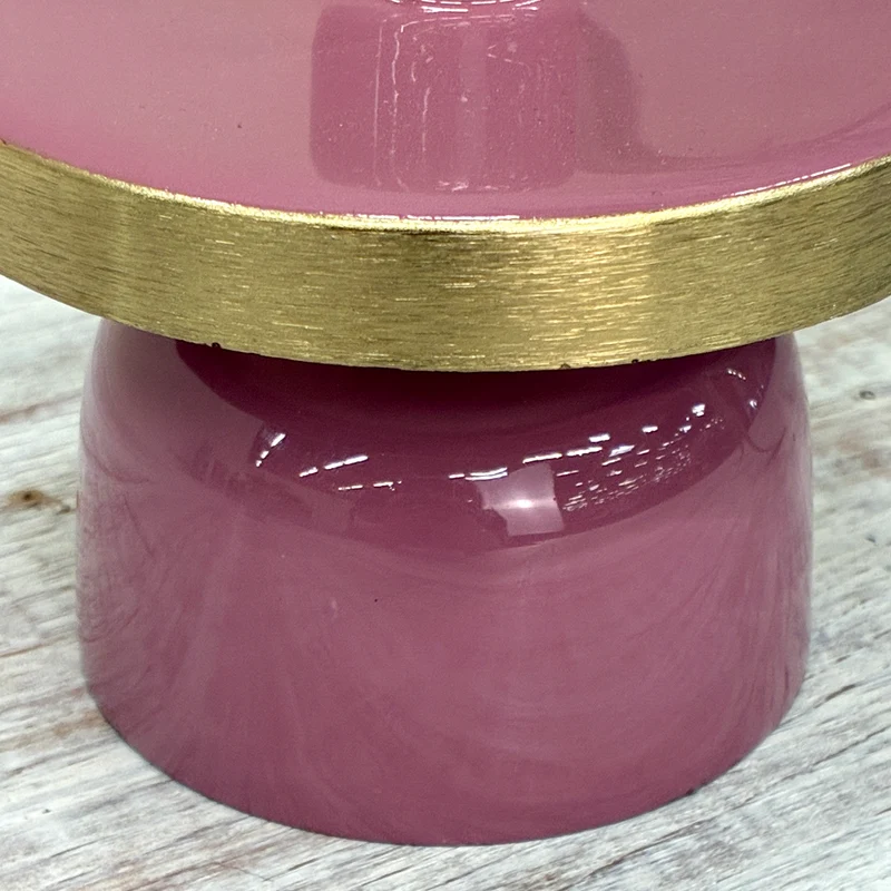 Countryfield Kerzenhalter Rosa Gold Deko Kerzenständer Modern