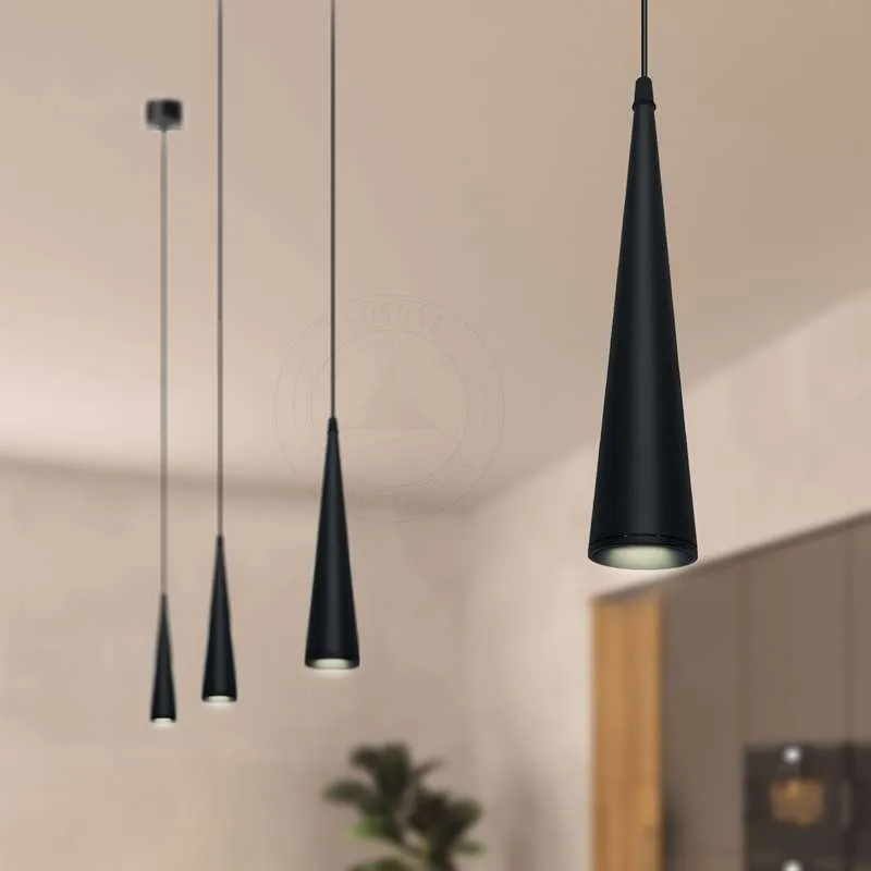 LED Pendelleuchte schwarz Hängelampe~2621