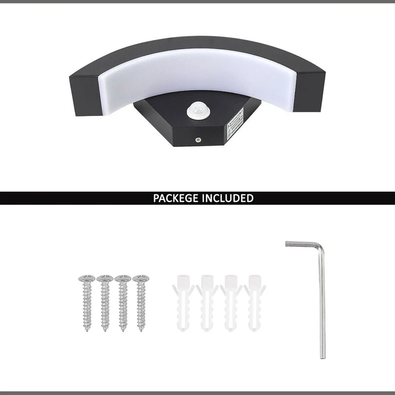 18W LED Außenleuchte mit Bewegungsmelder Wandleuchte~2565