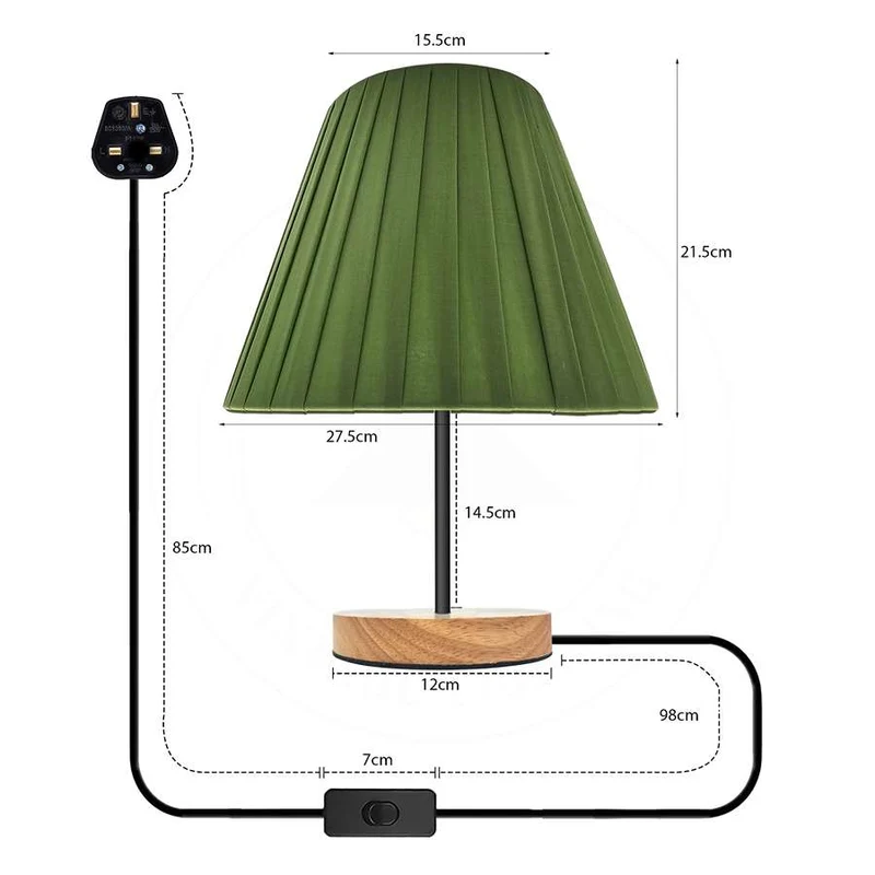 Modern 60W Tischlampen Mit Coolie Lampenschirm~2746