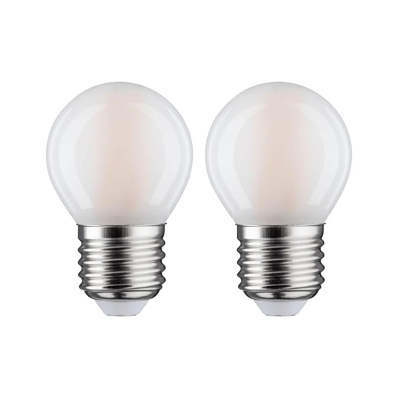 E27 5W 2er Pack LED Tropfen Filament 2700K Matt