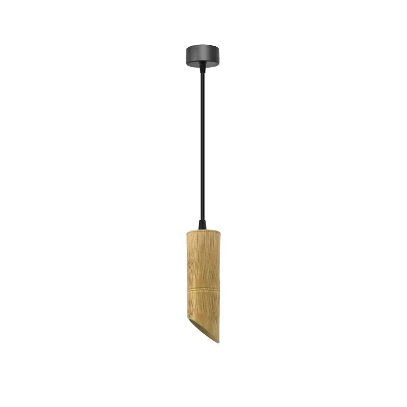 Nordic hängelampen bambus mit Zylinderform - gu10 lampe~2616